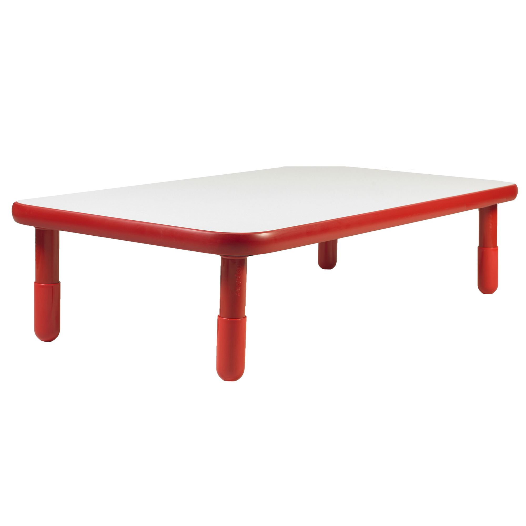 BaseLine® 152,5 cm  x 76 cm  Rectangular Table - Candy Apple Red with 35,5 cm  Legs