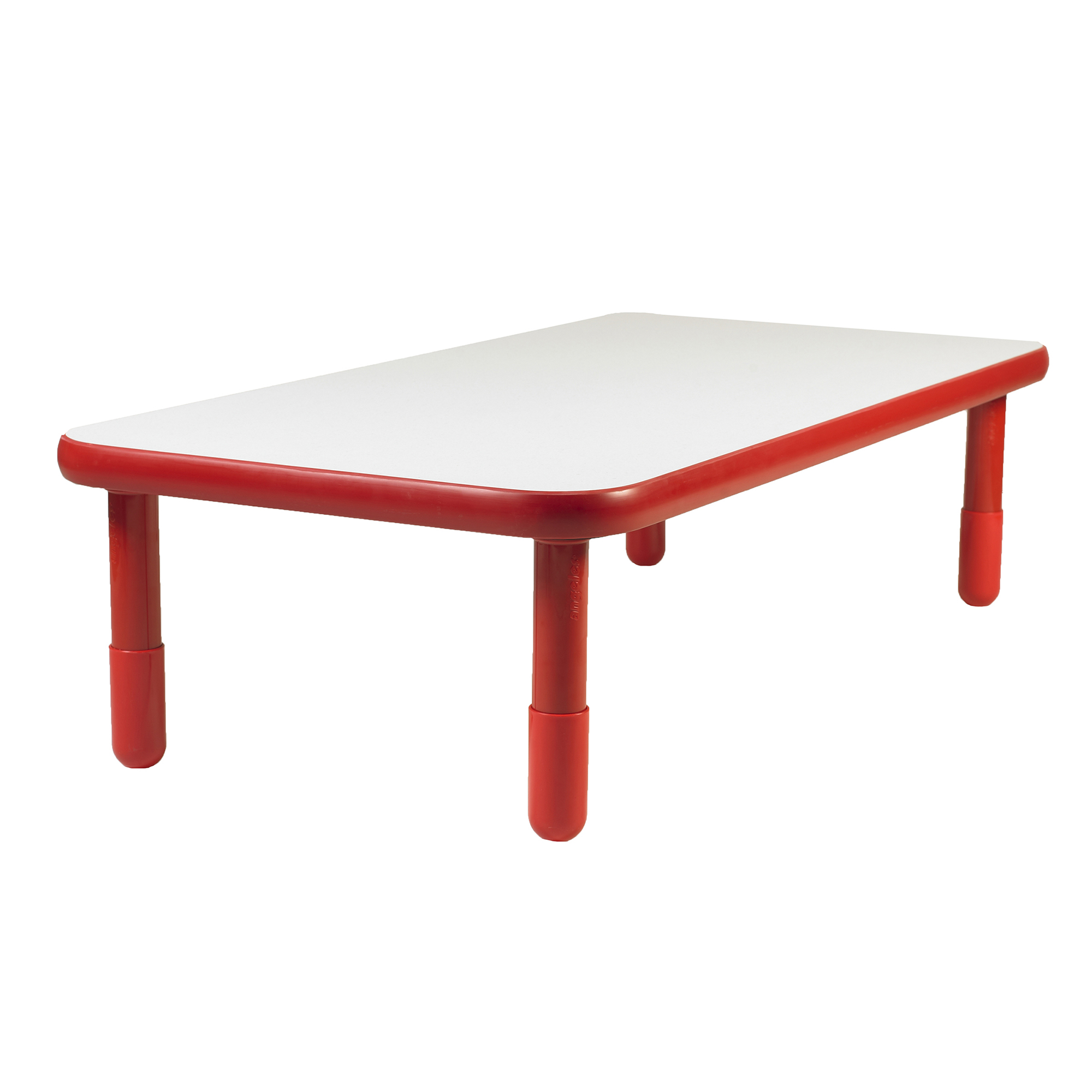 BaseLine® 152,5 cm  x 76 cm  Rectangular Table - Candy Apple Red with 40,5 cm  Legs
