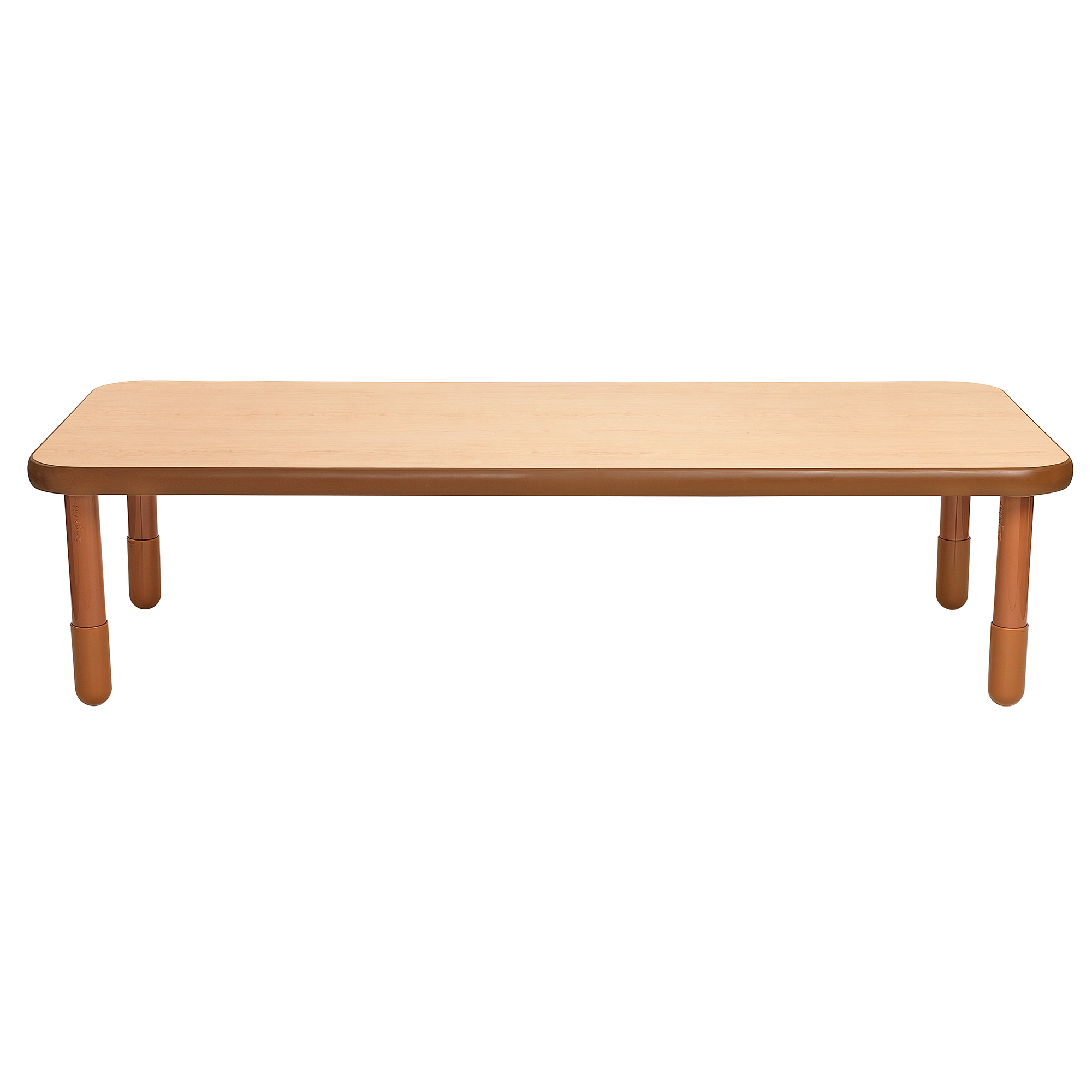 BaseLine® 183 cm  x 76 cm  Rectangular Table - Natural Wood with 45,5 cm  Legs