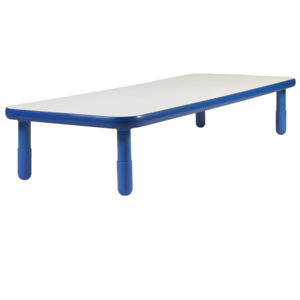 BaseLine® 48" x 30" Rectangular Table - Royal Blue with 18" Legs