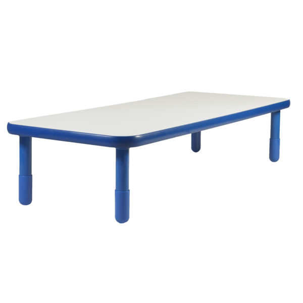 BaseLine® 48" x 30" Rectangular Table - Royal Blue with 18" Legs