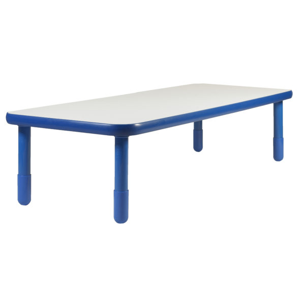 BaseLine® 48" x 30" Rectangular Table - Royal Blue with 18" Legs