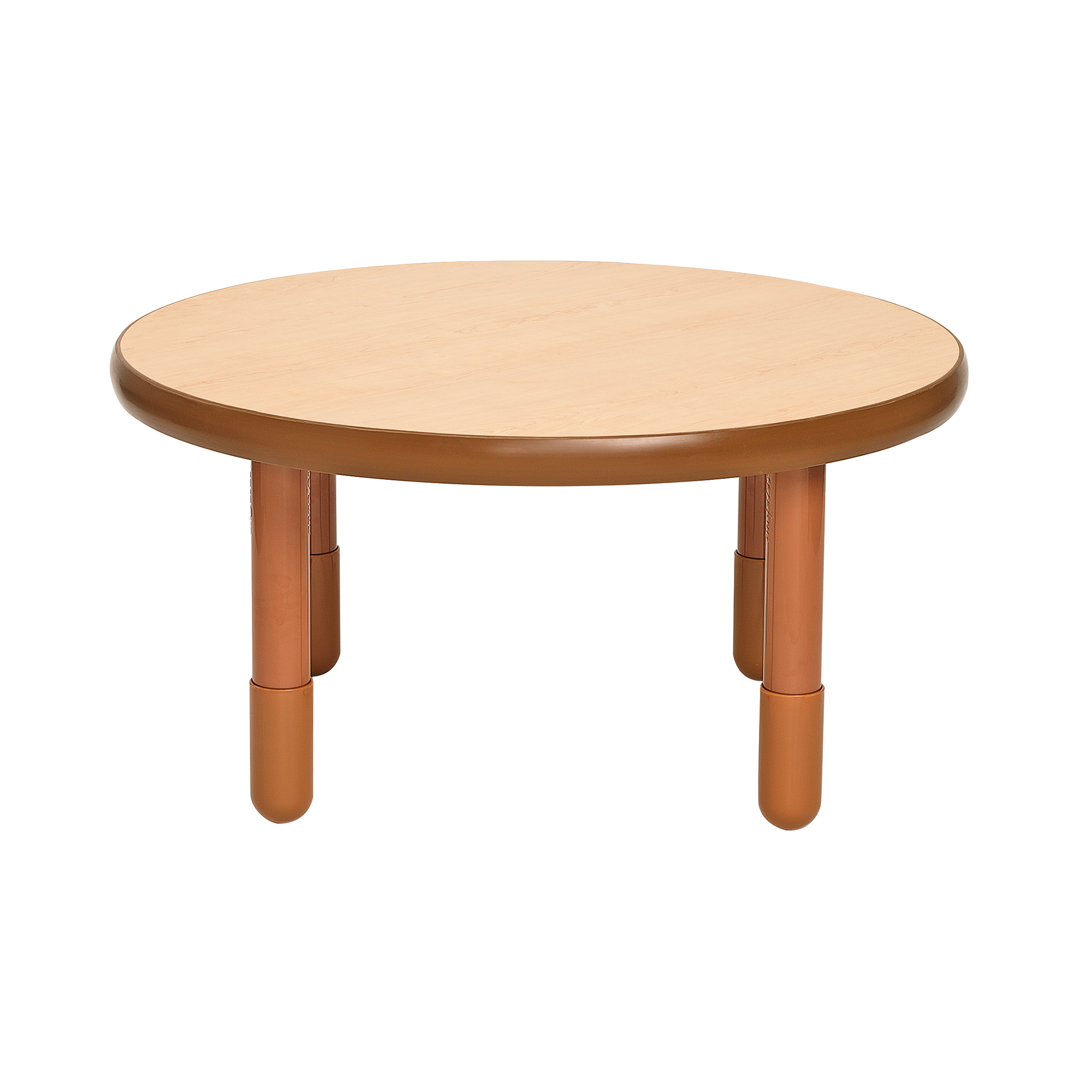 BaseLine® 91,5 cm Diameter Round Table - Natural Wood with 45,5 cm  Legs