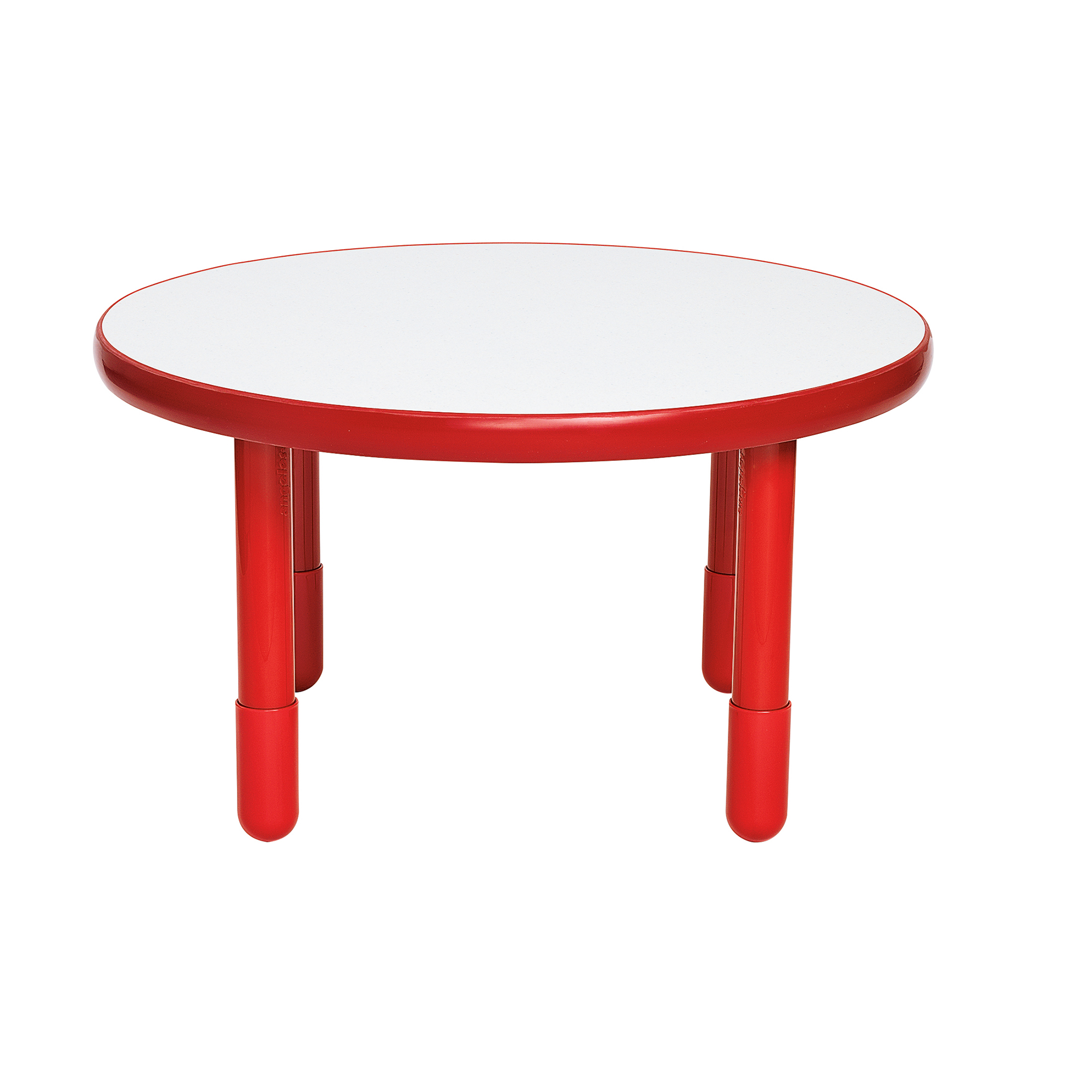 BaseLine® 91,5 cm Diameter Round Table - Candy Apple Red with 51 cm  Legs