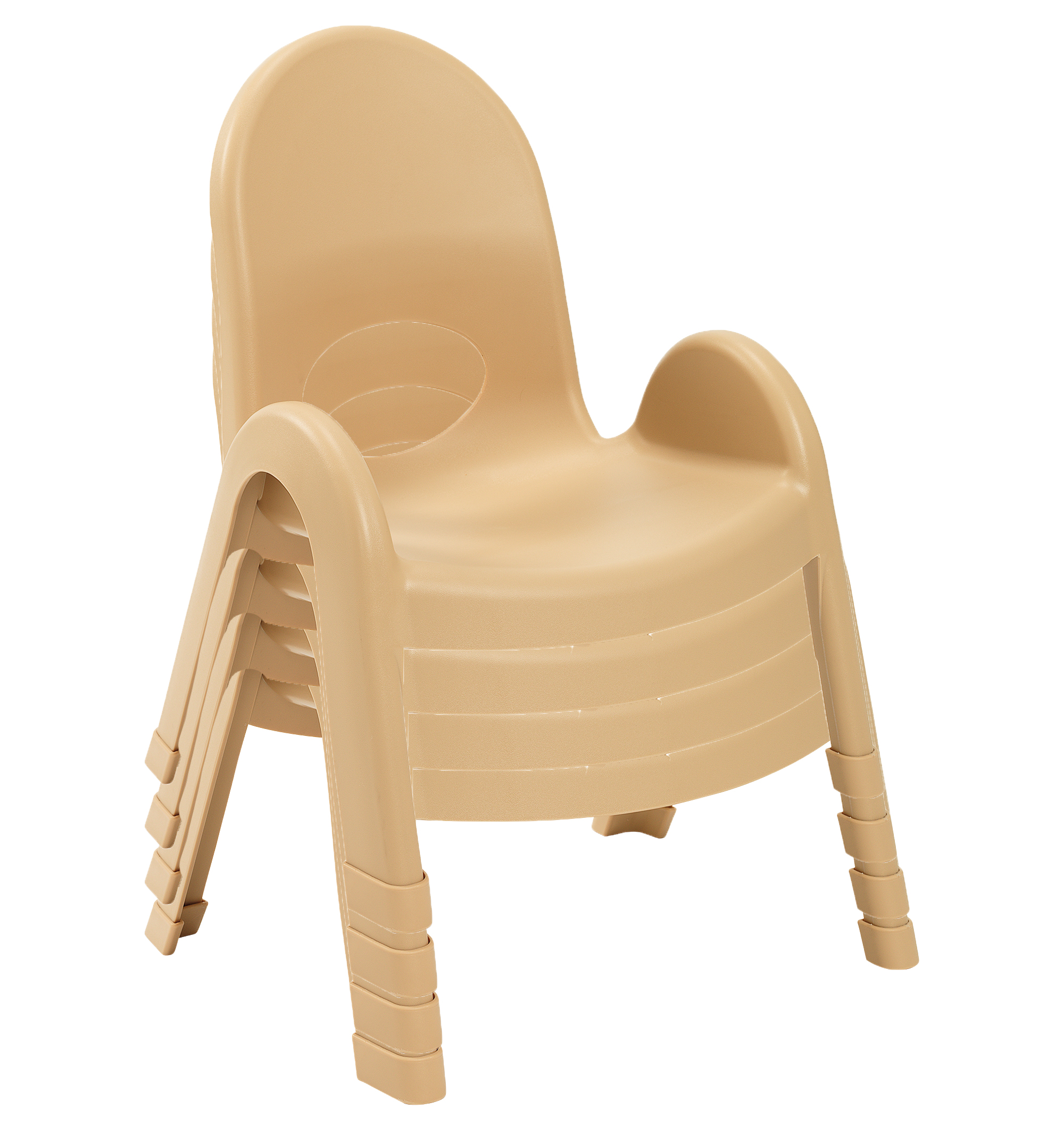 Value Stack™ 18 cm  Chair - 4 Pack - Natural Tan