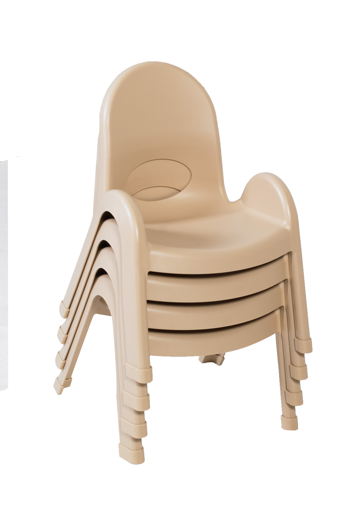 Value Stack™ 23 cm  Chair - 4 Pack - Natural Tan