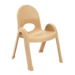 natural wood plastic child chair