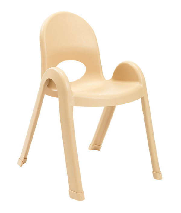 yellow plastic child chair