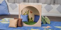 ANG1535P-Nature Reading Cube for Biophilic Design for Classrooms