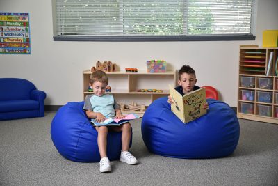 Bean bags are perfect for reading nooks