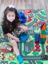 Boys and girls love back-to-school learning with play carpets