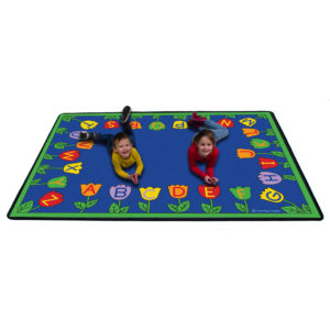 flower alphabet carpet