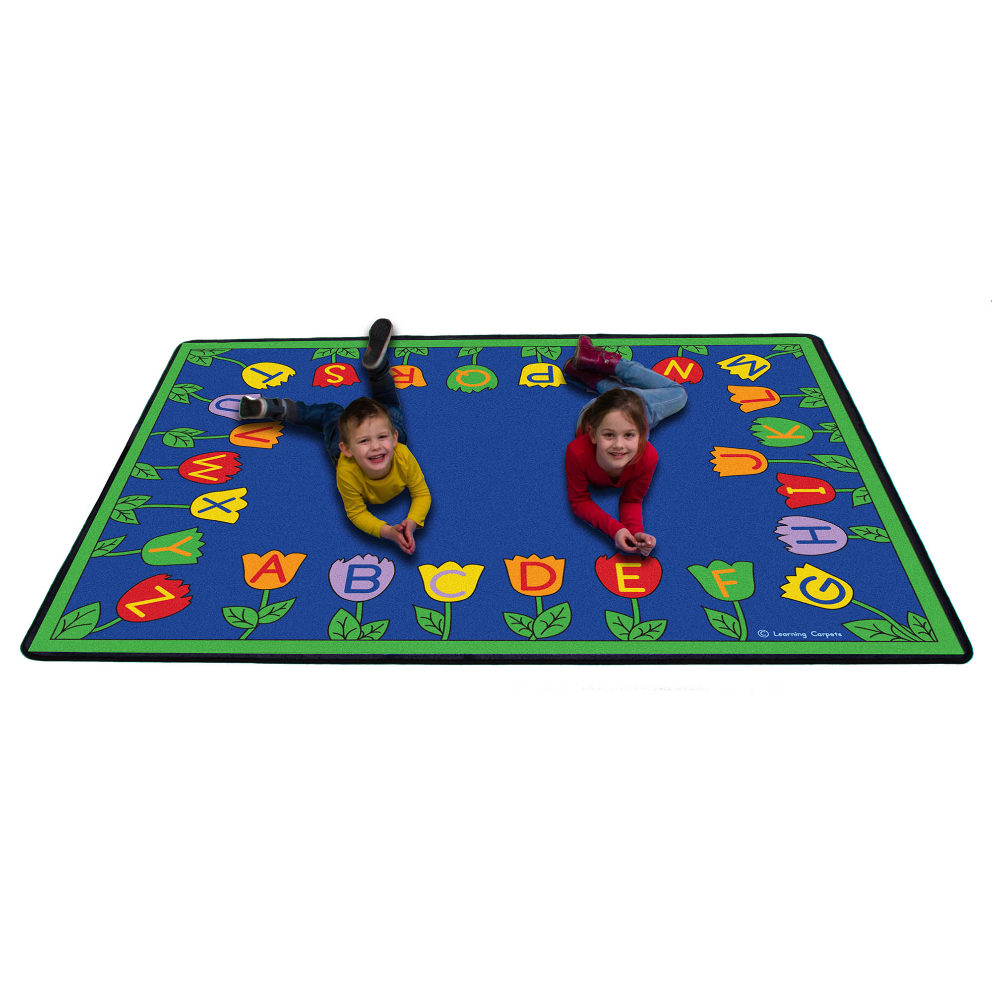 Tulips Alphabet Garden Rug