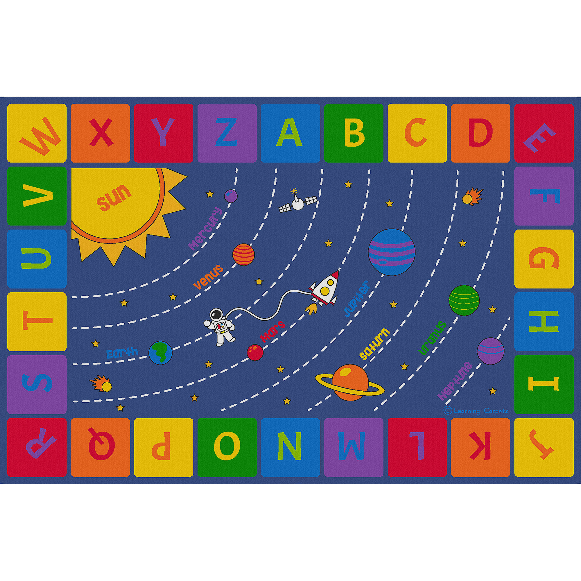 Solar System Rug - Rectangle Small