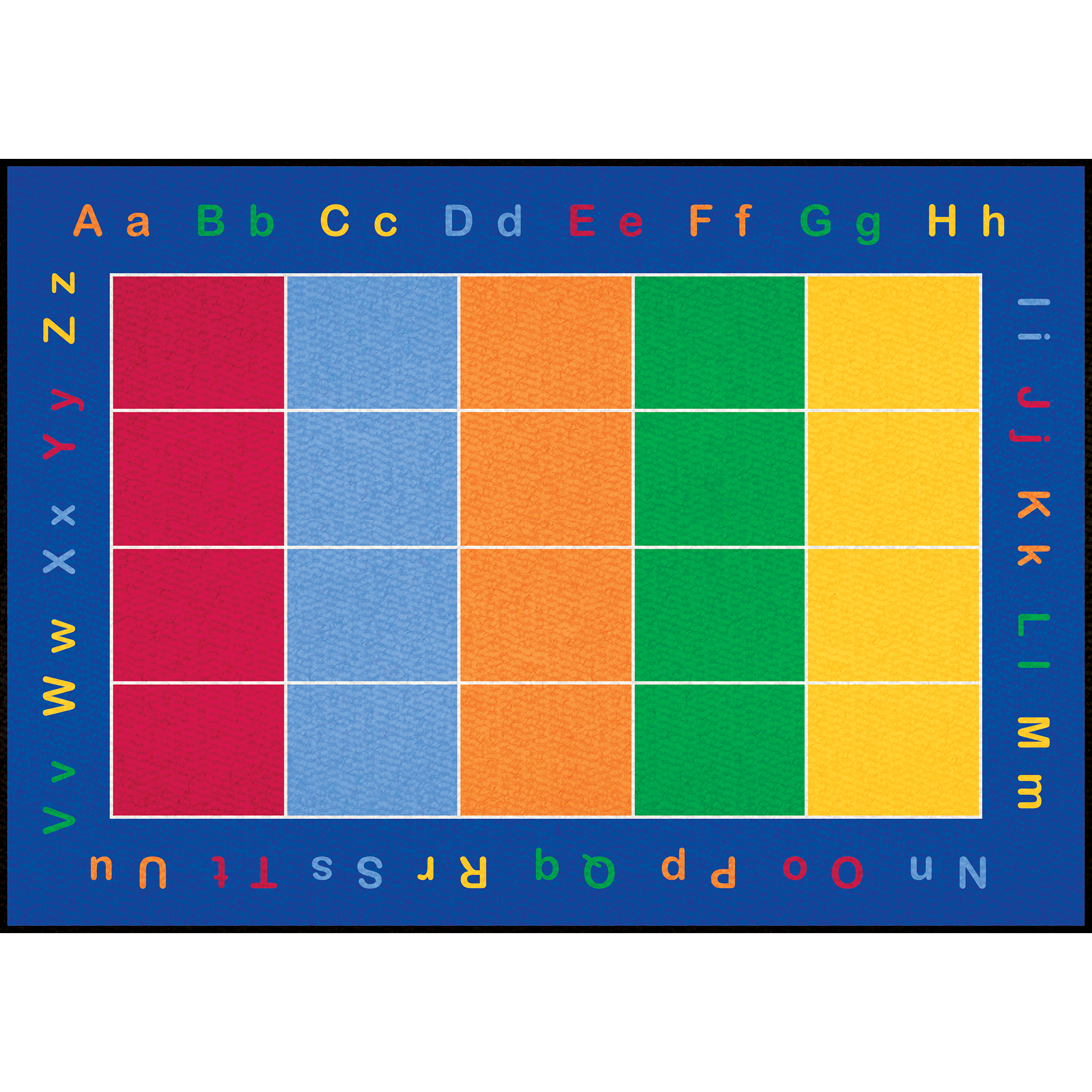 ABC Squares Rug - Rectangle Large