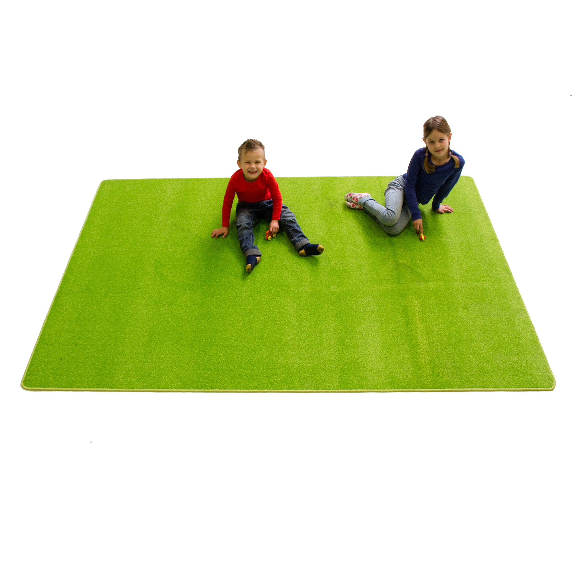 Green Solid Rug - Rectangle Small