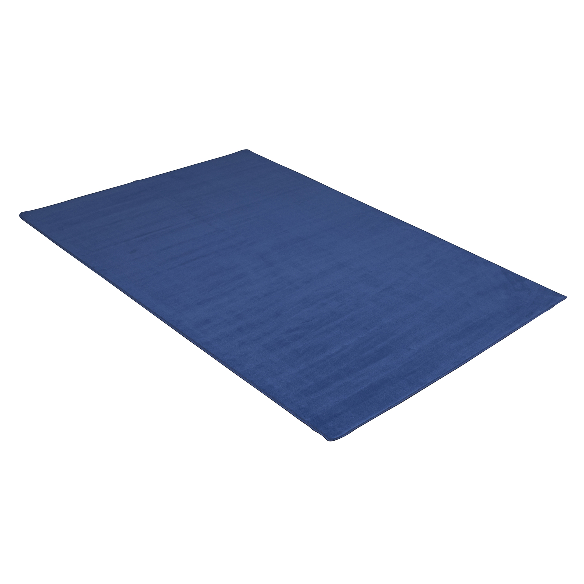 Dark Blue Solid Rug - Rectangle Small
