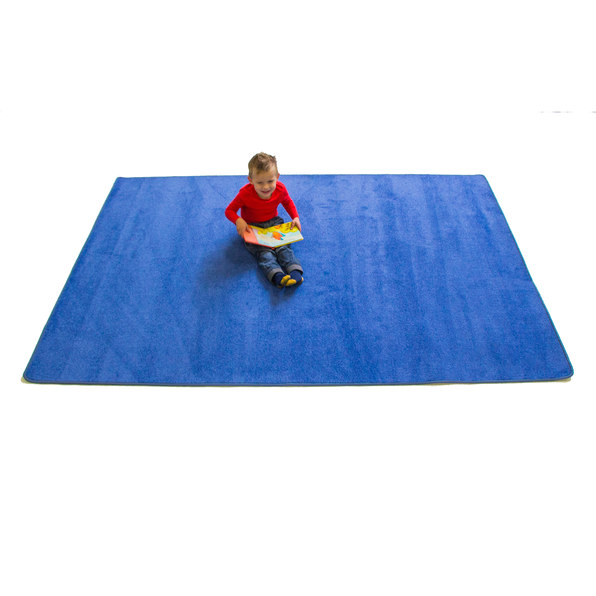 Dark Blue Solid Rug - Rectangle Small