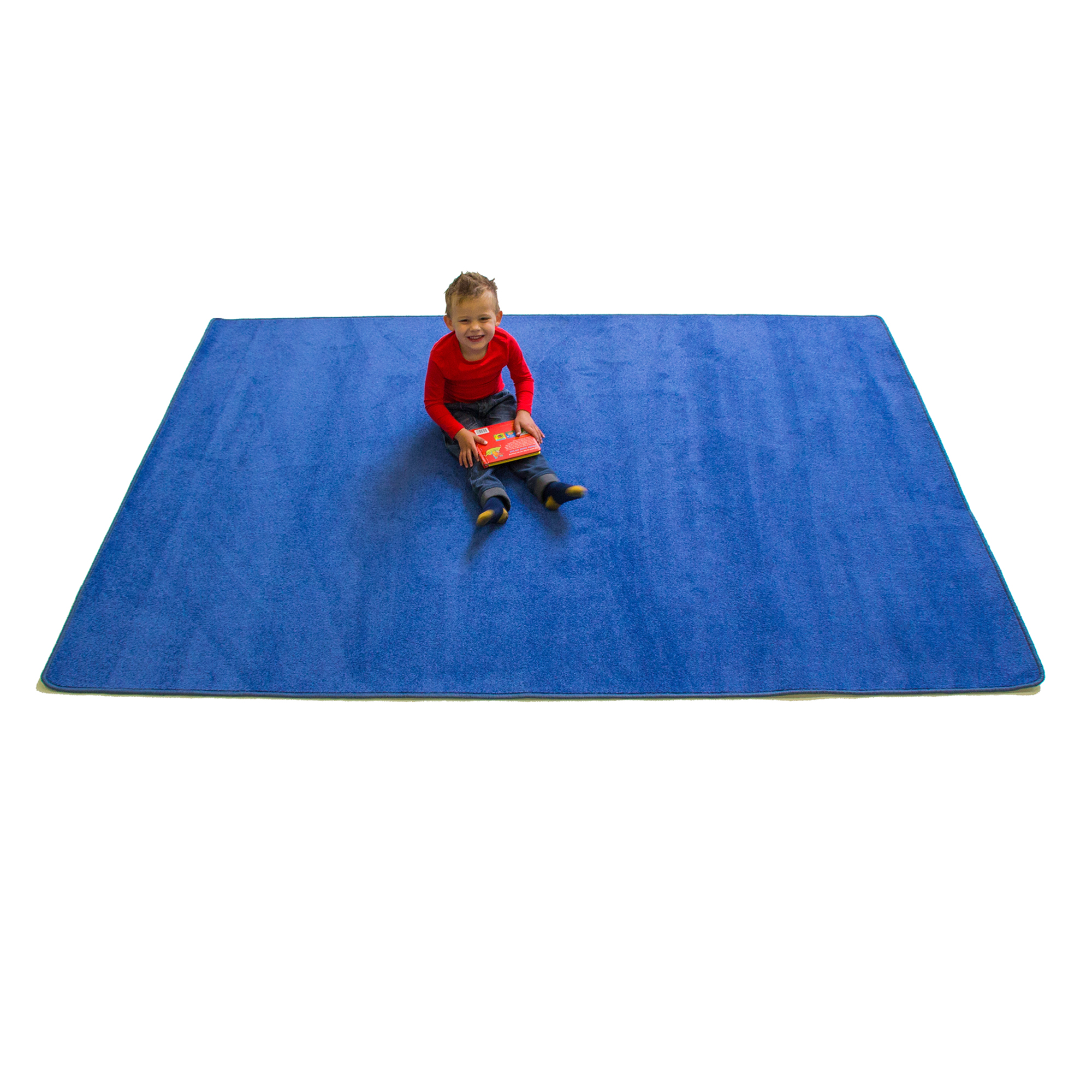 Dark Blue Solid Rug - Rectangle Large