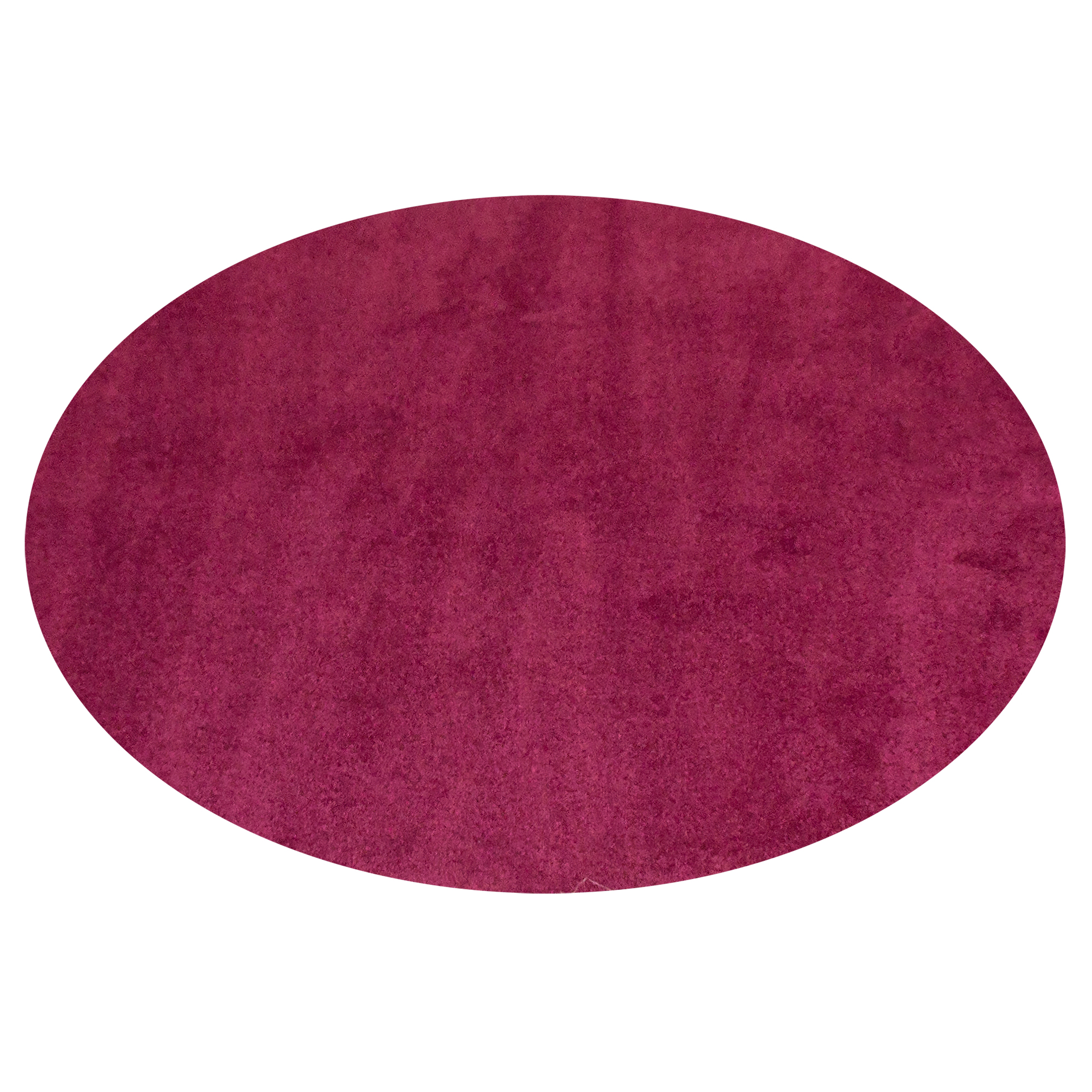 Cranberry Solid Rug - Round Large