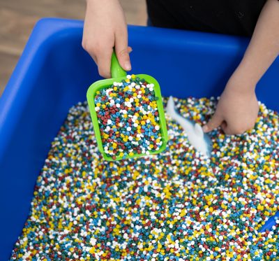 Kidfetti is a colorful twist to sand and water play
