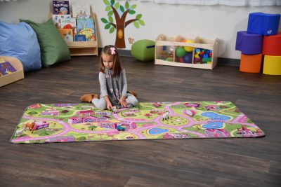 Fun at the Fair Carpet provides the backdrop for amazing pretend play activities.