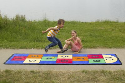 When skipping and jumping kids develop gross motor skills like balance and coordination.