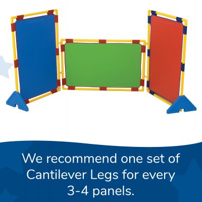 PlayPanels become free-standing with Cantilever Legs CF900-903