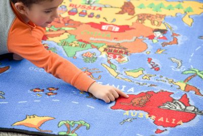 Celebrate Oh the Places You'll Go with Where in the World Play Carpet